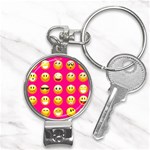 Emoji Pink Nail Clippers Key Chain