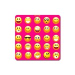 Emoji Pink Magnet (Square)