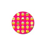 Emoji Pink Golf Ball Marker