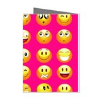 Emoji Pink Mini Greeting Cards (Pkg of 8)