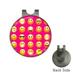 Emoji Pink Golf Ball Marker Hat Clip