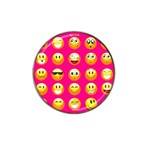 Emoji Pink Hat Clip Ball Marker