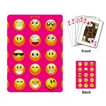 Emoji Pink Playing Cards Single Design