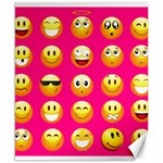 Emoji Pink Canvas 8  x 10 