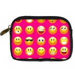 Emoji Pink Digital Camera Leather Case