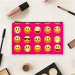 Emoji Pink Cosmetic Bag (Medium)