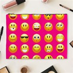 Emoji Pink Cosmetic Bag (XL)