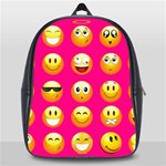 Emoji Pink School Bag (Large)