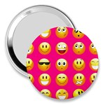 Emoji Pink 3  Handbag Mirror