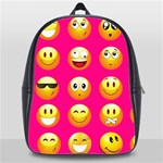 Emoji Pink School Bag (XL)