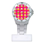 Emoji Pink Plastic Nurses Watch