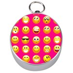 Emoji Pink Silver Compass