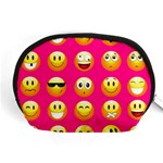 Emoji Pink Accessory Pouch (Medium)