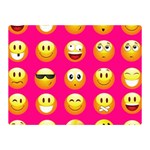 Emoji Pink Double Sided Flano Blanket (Mini)