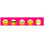 Emoji Pink Flano Scarf (Large)