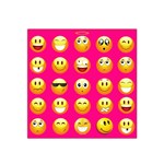 Emoji Pink Satin Bandana Scarf