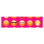 Emoji Pink Satin Scarf (Oblong)