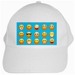 Emoji Blue White Cap