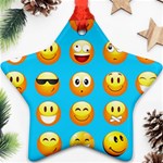 Emoji Blue Ornament (Star)