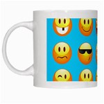 Emoji Blue White Mug