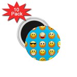 Emoji Blue 1.75  Magnet (10 pack) 