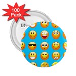 Emoji Blue 2.25  Button (100 pack)