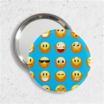 Emoji Blue 2.25  Handbag Mirror