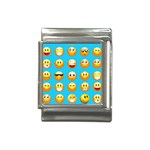 Emoji Blue Italian Charm (13mm)