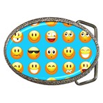 Emoji Blue Belt Buckle