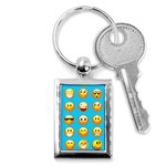 Emoji Blue Key Chain (Rectangle)