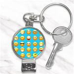 Emoji Blue Nail Clippers Key Chain