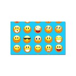 Emoji Blue Sticker (Rectangular)