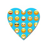 Emoji Blue Magnet (Heart)