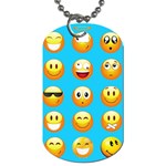 Emoji Blue Dog Tag (One Side)