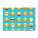 Emoji Blue Sticker A4 (10 pack)