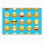 Emoji Blue Postcard 4  x 6 