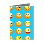 Emoji Blue Mini Greeting Card