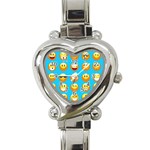 Emoji Blue Heart Italian Charm Watch