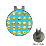 Emoji Blue Golf Ball Marker Hat Clip