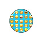 Emoji Blue Hat Clip Ball Marker