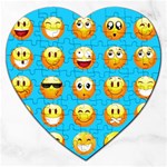 Emoji Blue Jigsaw Puzzle (Heart)