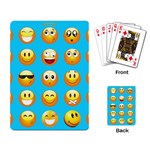 Emoji Blue Playing Cards Single Design