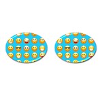 Emoji Blue Cufflinks (Oval)