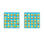 Emoji Blue Cufflinks (Square)