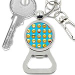 Emoji Blue Bottle Opener Key Chain