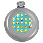 Emoji Blue Hip Flask (5 oz)