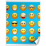 Emoji Blue Canvas 36  x 48 