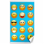 Emoji Blue Canvas 40  x 72 