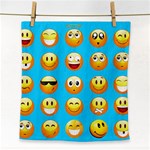 Emoji Blue Face Towel