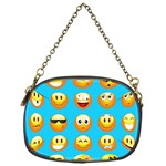 Emoji Blue Chain Purse (One Side)